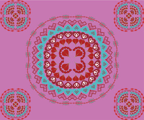 ornamental round lace pattern