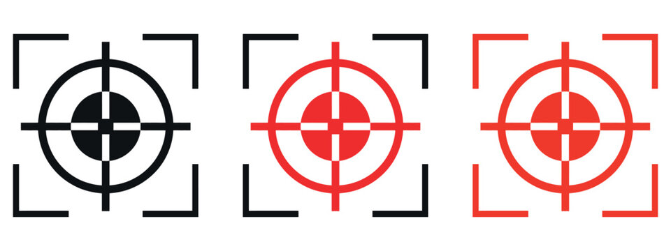 Precision Sniper Telescope Icon Vector Illustration. Minimalist logo design element symbolizing Accuracy, Focus, Strategy, Targeting, Security, and Long-Range Vision. Perfect for defense contractors.