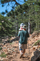Hiking adventure on artemis nature trail in cyprus