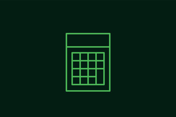 calculator illustration in flat style design. Vector illustration.	
