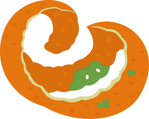 Organic Waste Orange Illustration
