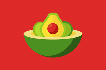 Avocado Salad Bowl Food Background