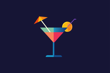Cocktail Night Gradient Party Background