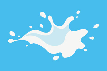Fresh Milk Splash Background Design