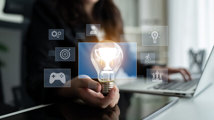 Achievement and success concept representing goal accomplishment, motivation, performance, competition, and excellence in business and personal growth Latch