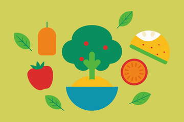 vegan meal background