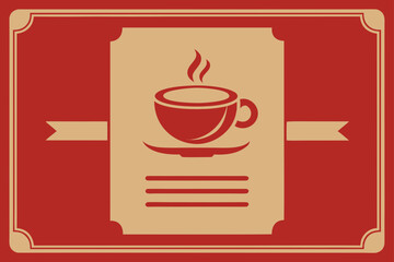 vintage cafe menu background