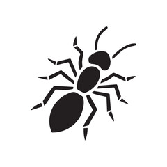 Ant with Bold Lines and Intricate Vector Design. 