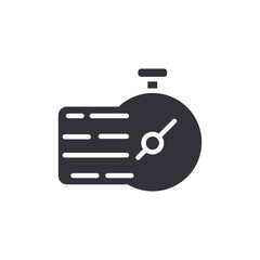 Stopwatch Symbol Time Efficiency Speed Deadline Icon