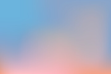 Naklejka premium Nude soft sky abstract neutral gradient background. Fluffy cloud vibrant pastel sunset. Blurred light and pale backdrop.