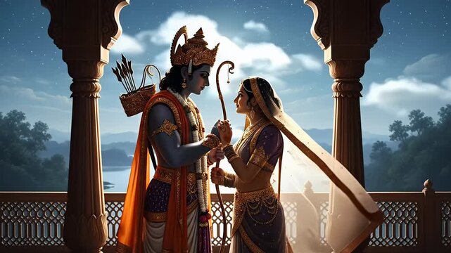 Divine Union Lord Rama and Sita Together in Ayodhya, Embracing Spirituality and Cultural Heritage