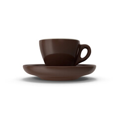 coffee cup and matching saucer PNG