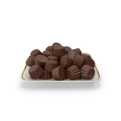 Dark Chocolates for Valentine's Day . ISOLATED PNG