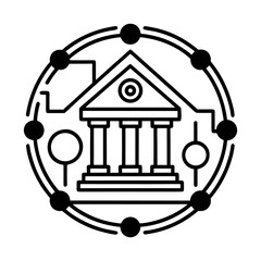 Metallic Gradient Finance Icons Pack for Business and Technology Design.