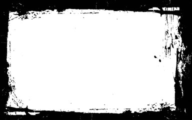 Grunge border frame illustration. Grunge style border.