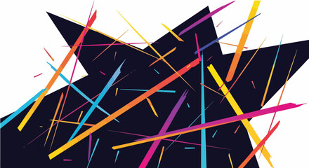 abstract vector background, Abstract Color Line Waves. Vector Curve Gradient Background