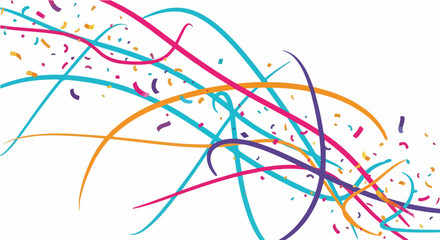 abstract confetti gradient lines chaotic 