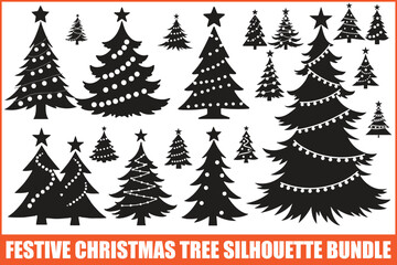 Obraz premium Christmas Tree Ornament Design Pack