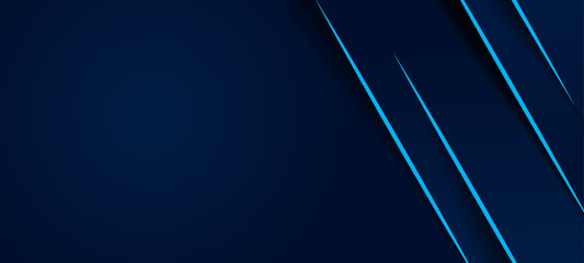 Abstract blue background with shining lines.