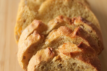 pain au maïs dans la boulangerie