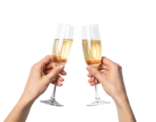 Minimalist Corporate New Year Toast