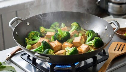 broccoli in a pan