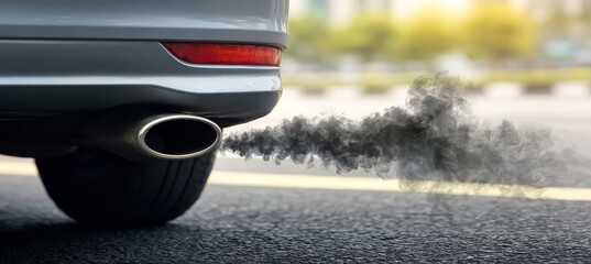 Car Exhaust Emitting Black Fumes A Significant Environmental Issue Affecting Air Quality and Health