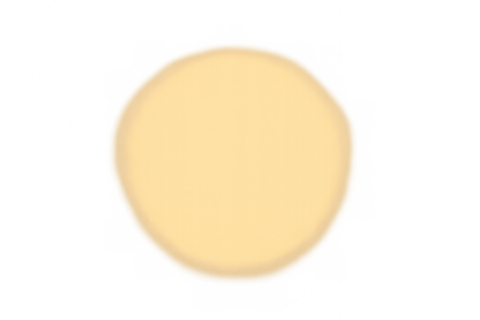 Glowing yellow orb creating soft bokeh light effect with transparent background for design overlay