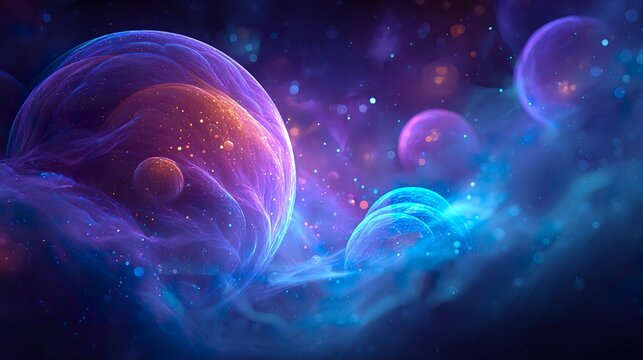 Abstract planets in deep space
