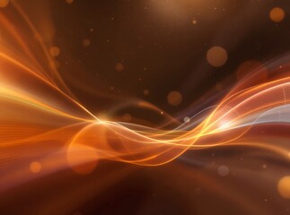 Cinematic abstract light background with swirling warm tones