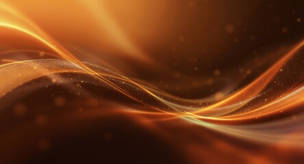 Cinematic abstract light background with swirling warm tones