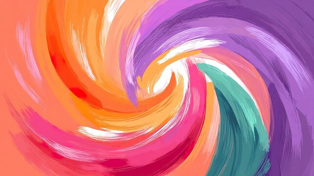 Abstract swirling paint strokes background