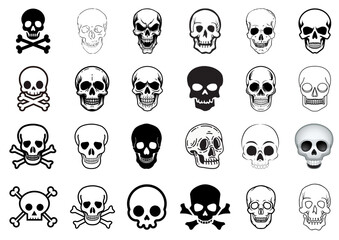 Obraz premium set of skulls