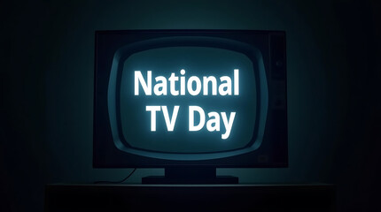 television displays the same phrase in pale mint on a dim, 8k image