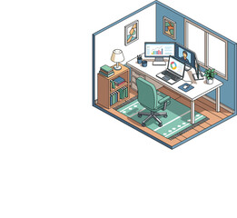 vector illustration of a modern house