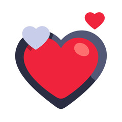 Heart icon filled Material SVG Icon