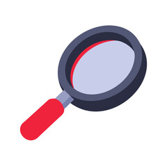 Magnifying glass tilted Material SVG Icon