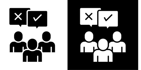 Customer Feedback  Icon Set White Style Collection