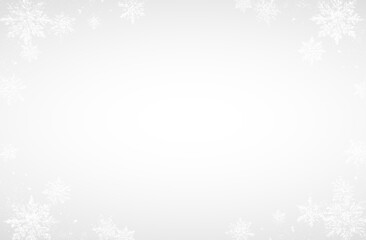 Fototapeta premium Snowflake Winter Gold Border.