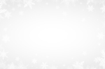 Winter Snow Star Frame Border.