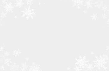 Frame Christmas Decoration Card with Gold Snowflake Border.
