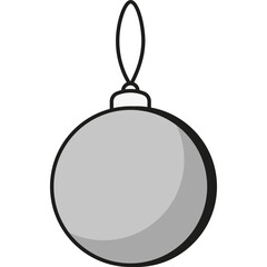 Christmas Ornament Decoration, Vector Icon Illustration