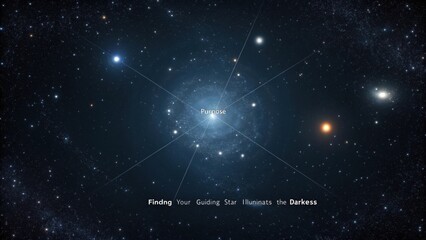 Celestial Constellation Shining In The Deep Black Void