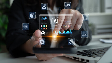 A user interface for a generative AI platform. This technology uses machine learning to create new digital content, automate tasks, and provide intelligent solutions. Fermion