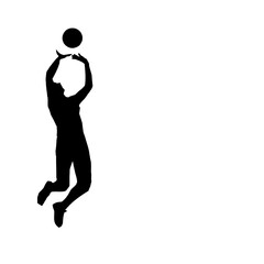 volleyball man silhouette