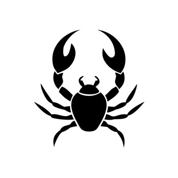 vector scorpion crab silhouette