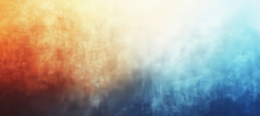 Obraz premium The design of the header banner incorporates a dark backdrop with a grainy teal orange abstract color gradient and noise texture, creating a distinctive poster