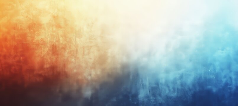 The design of the header banner incorporates a dark backdrop with a grainy teal orange abstract color gradient and noise texture, creating a distinctive poster