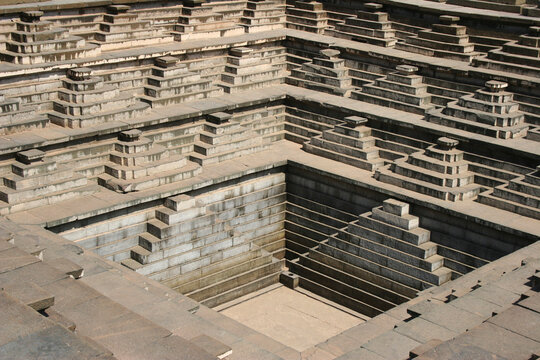 stairs in the stepwell - Powered by Adobe