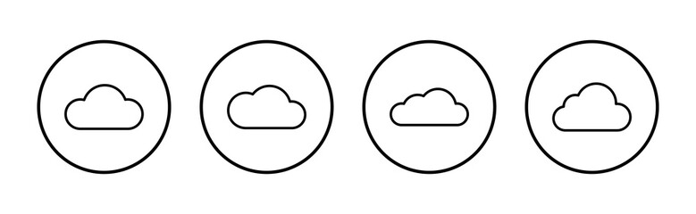 Cloud icon vector. cloud sign and symbol